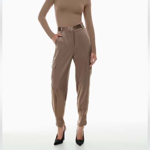 Babaton Pants - Aritzia Babaton Refined Cargo Pant in Deep Taupe, Size 4 Taupe